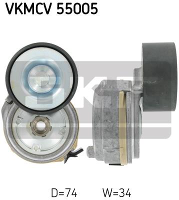 Rolka napinacza paska osprzętu SKF VKMCV 55005