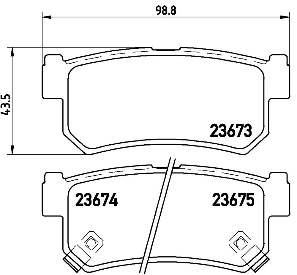 Klocki hamulcowe BREMBO P 15 010