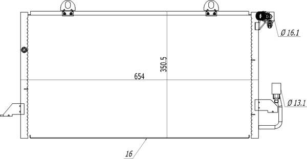 Skraplacz klimatyzacji HART 614 544