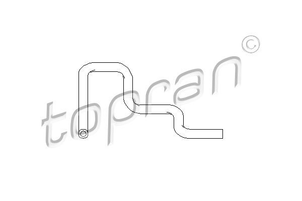 Przewód układu chłodzenia TOPRAN 501 572