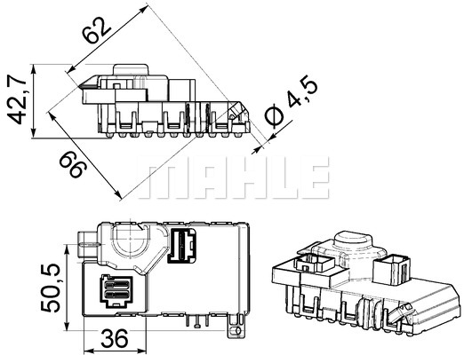 Regulator nawiewu MAHLE ABR 63 000P