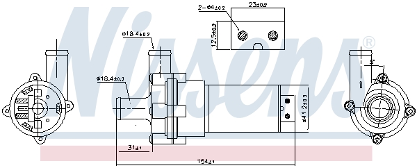 Pompa wody NISSENS 831050