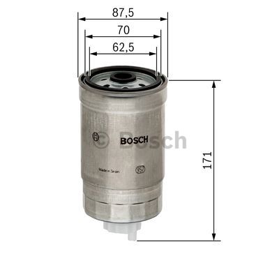 Filtr paliwa BOSCH F 026 402 013