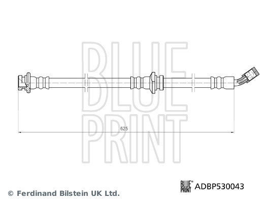 Przewód hamulcowy elastyczny BLUE PRINT ADBP530043