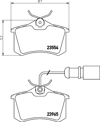 Klocki hamulcowe HELLA 8DB 355 018-601