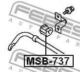 Guma stabilizatora FEBEST MSB-737