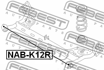 Łożyskowanie  korpusu osi FEBEST NAB-K12R