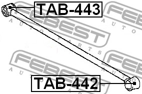 Tuleja wahacza FEBEST TAB-443