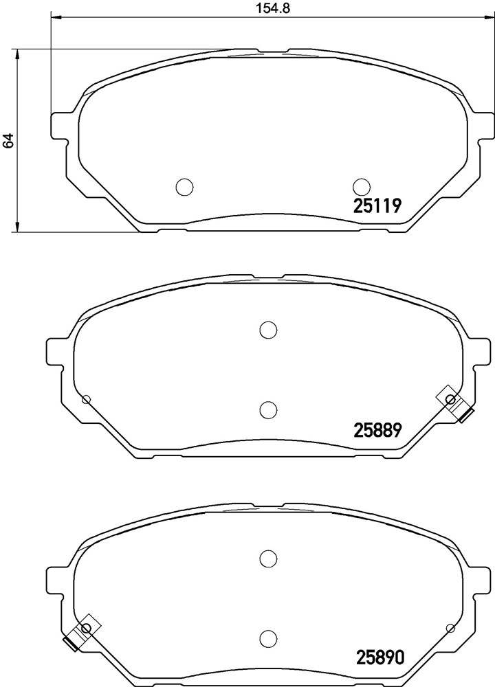 Klocki hamulcowe BREMBO P 30 071