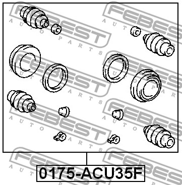 Zestaw naprawczy zacisku FEBEST 0175-ACU35F