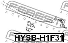 Guma stabilizatora FEBEST HYSB-H1F31