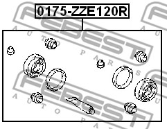 Zestaw naprawczy zacisku FEBEST 0175-ZZE120R