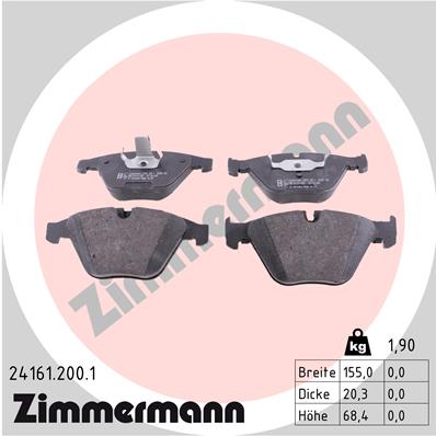 Klocki hamulcowe ZIMMERMANN 24161.200.1