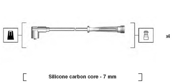 Przewody zapłonowe MAGNETI MARELLI 941145380735