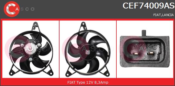 Wentylator CASCO CEF74009AS