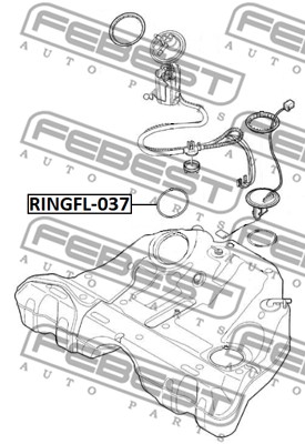 Uszczelka kosza pompy paliwa FEBEST RINGFL-037