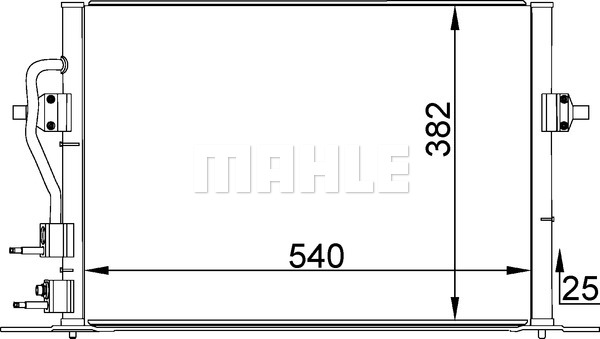 Skraplacz klimatyzacji MAHLE AC 158 000S