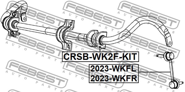 Łącznik stabilizatora FEBEST 2023-WKFL