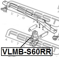Poduszka silnika FEBEST VLMB-S60RR