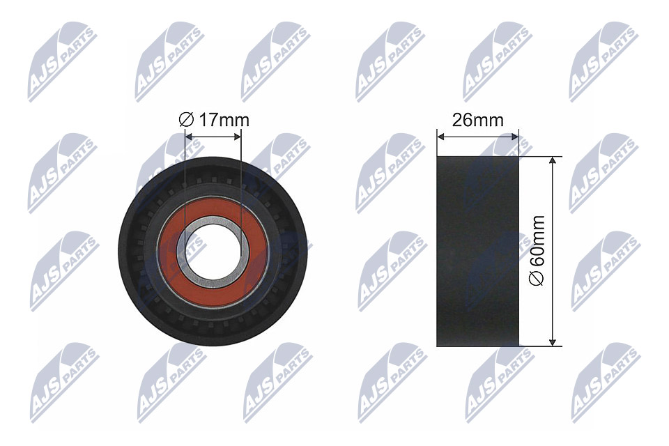 Rolka napinacza,pasek klinowy NTY RNK-CT-039