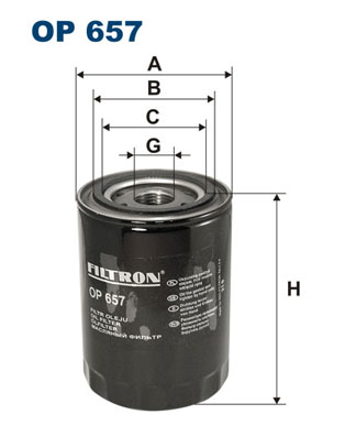 Filtr oleju FILTRON OP657