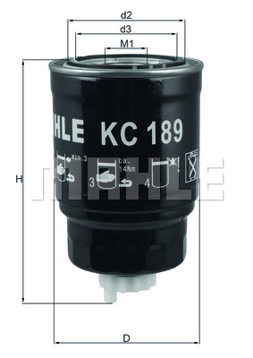 Filtr paliwa KNECHT KC 189