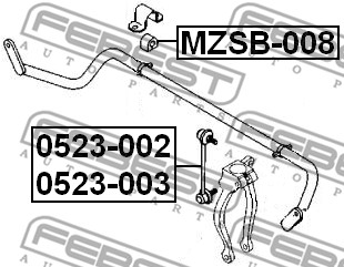 Łącznik stabilizatora FEBEST 0523-002