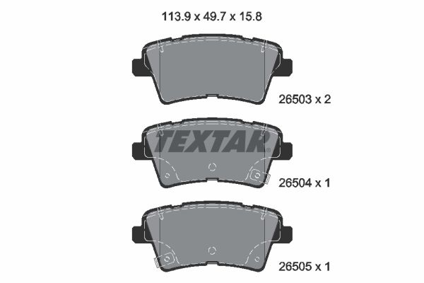 Klocki hamulcowe TEXTAR 2650301