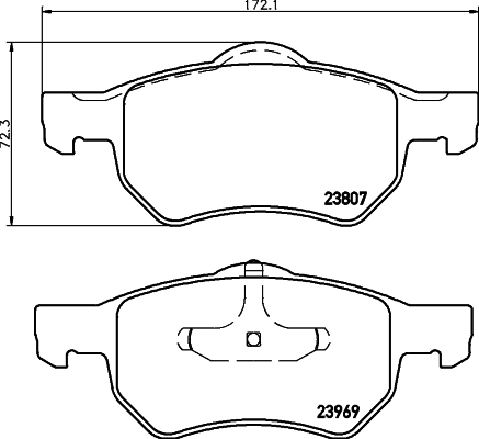 Klocki hamulcowe HELLA 8DB 355 010-641