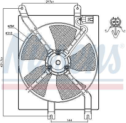 Wentylator NISSENS 85356