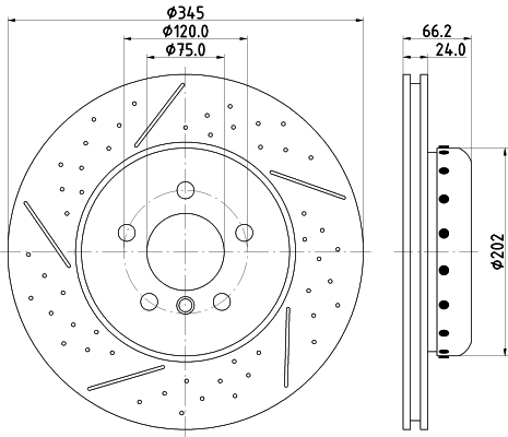 Tarcza hamulcowa HELLA PAGID 8DD 355 120-781