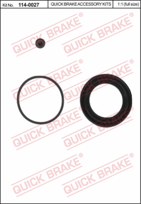 Zestaw naprawczy zacisku hamulcowego QUICK BRAKE 114-0027