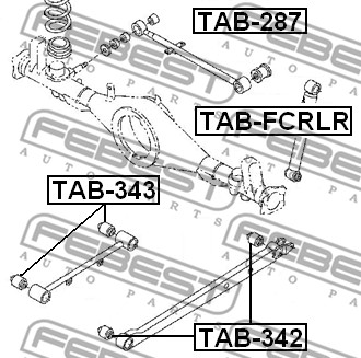 Tuleja wahacza FEBEST TAB-343