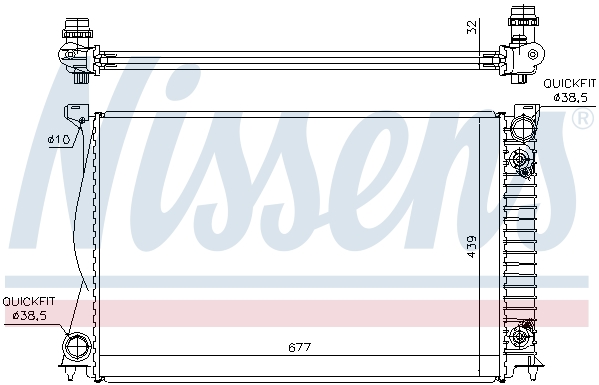 Chłodnica NISSENS 60232A