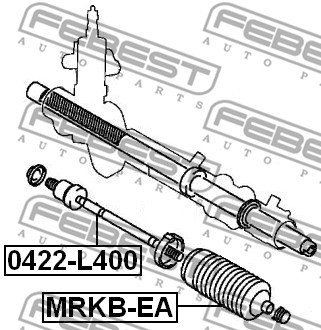 Drążek kierowniczy FEBEST 0422-L400