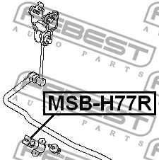 Guma stabilizatora FEBEST MSB-H77R