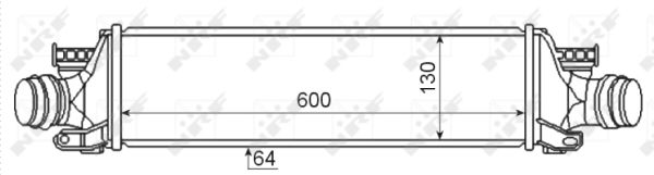 Chłodnica powietrza intercooler NRF 30351