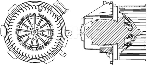 Wentylator wnętrza MAHLE AB 88 000P