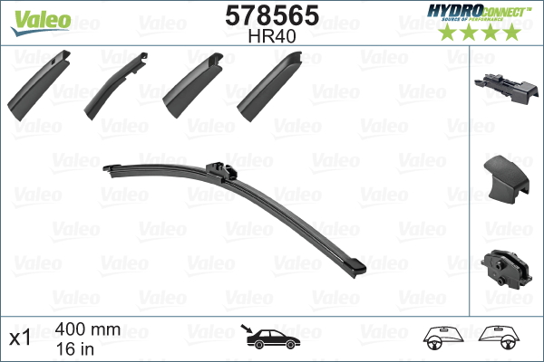 Pióro wycieraczki VALEO 578565