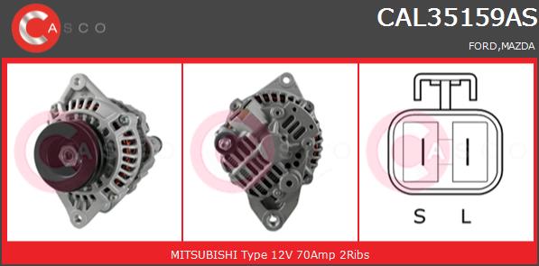 Alternator CASCO CAL35159AS