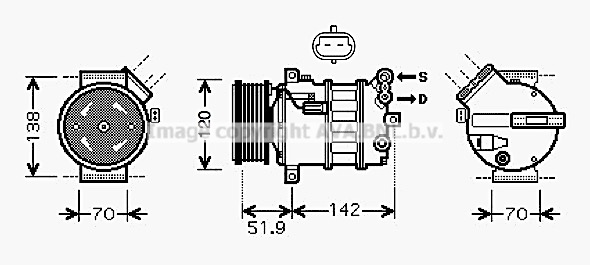 Kompresor klimatyzacji AVA QUALITY COOLING ALAK112