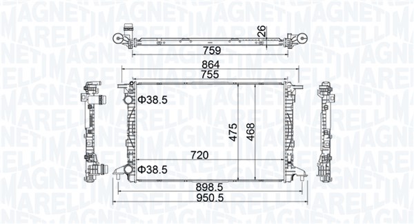 Chłodnica MAGNETI MARELLI 350213208900
