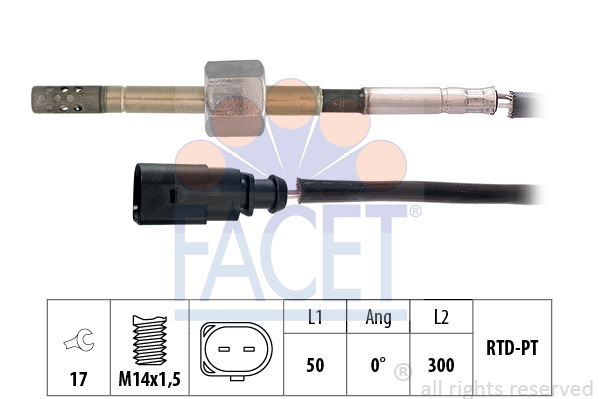 Czujnik temperatury spalin FACET 22.0146