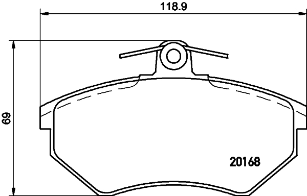 Klocki hamulcowe HELLA 8DB 355 017-901