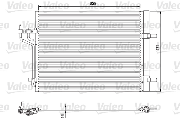 Skraplacz klimatyzacji VALEO 814390