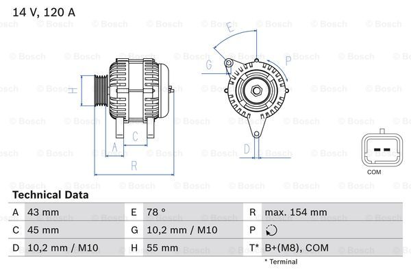 Alternator BOSCH 0 986 083 840