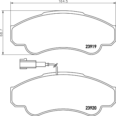 Klocki hamulcowe HELLA 8DB 355 010-401