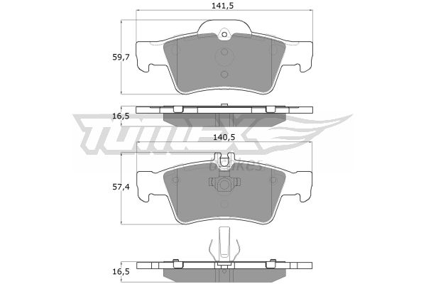 Klocki hamulcowe TOMEX BRAKES TX 14-30