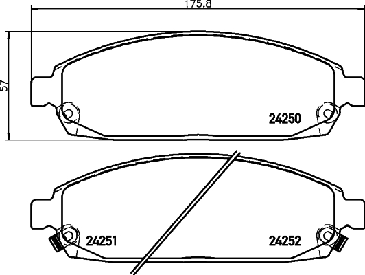 Klocki hamulcowe HELLA 8DB 355 012-101