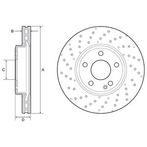 Tarcza hamulcowa DELPHI BG4657C